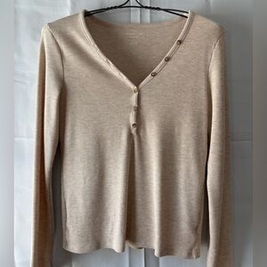 American Eagle Waffle Knit Long Sleeve